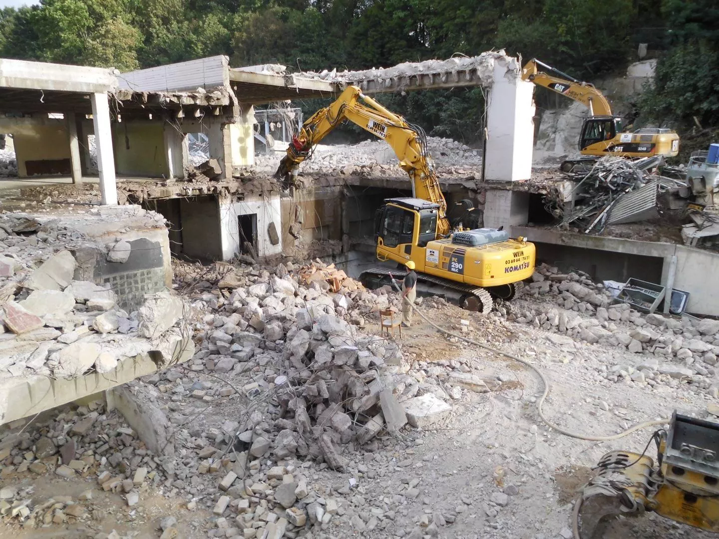 Abriss Bürgerhaus und Hallenbad Witzenhausen